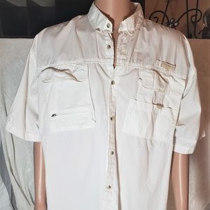 WHITE REEL LEGENDS SHORT SLEEVE FISHING SHIRT  XXL